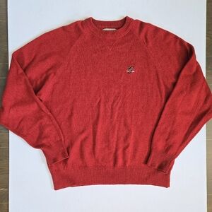 VTG Cashmere Cotton Red sweater rn 68717 sz mens Large